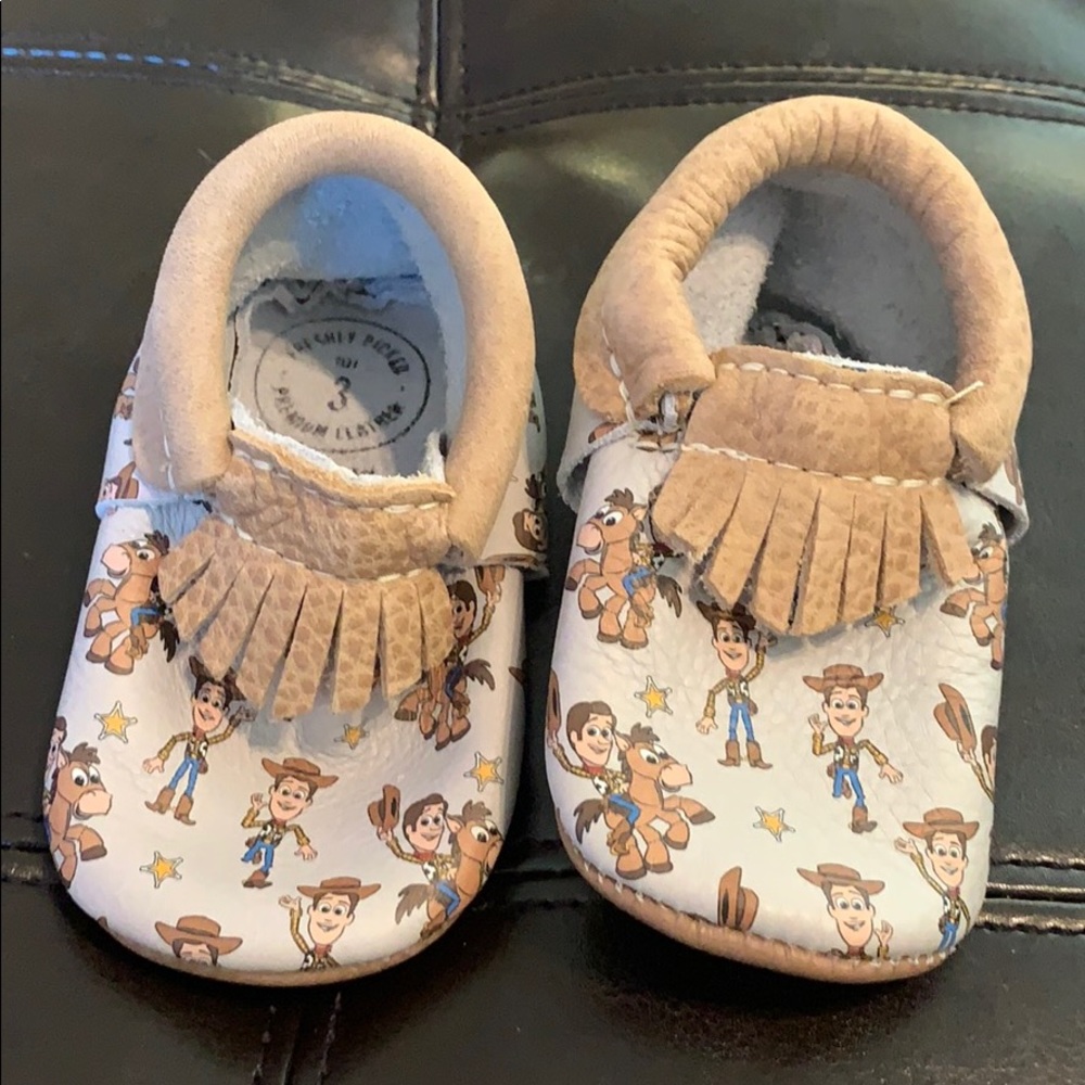 Never worn freshly picked Woody moccasins